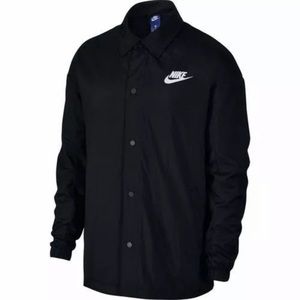 NWT Nike Mens Black Button Down Jacket 885953-010